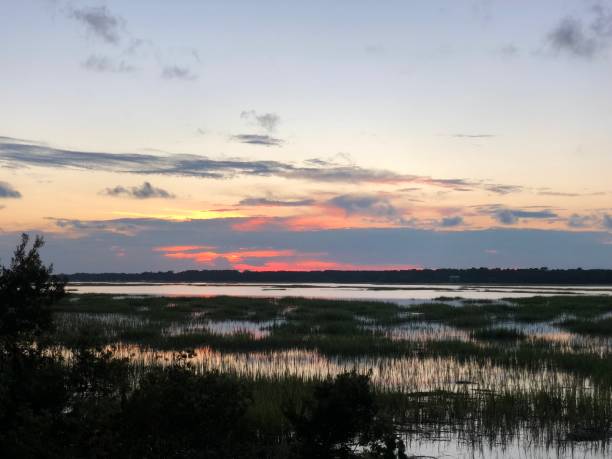 istock Sunset in the Marshlands Over The Marshland 1091100748