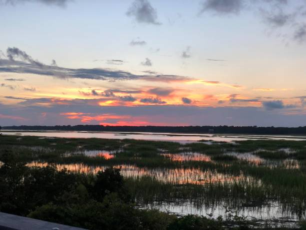 istock Sunset in the Marshlands Over The Marshland 1091100772