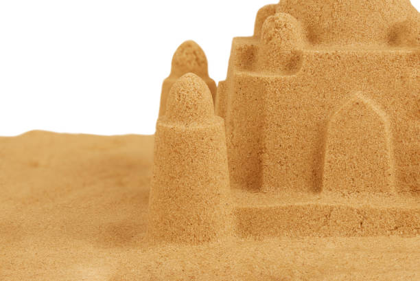 istock Close up on a sand castle on the beach. 1091109156