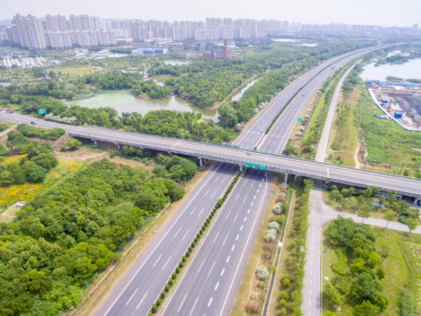 istock Aerial view of the highway 1091140854