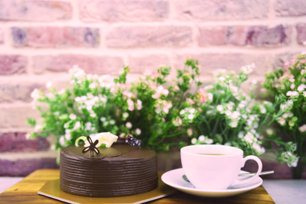 homemade chocolate cake concept lover and valentine