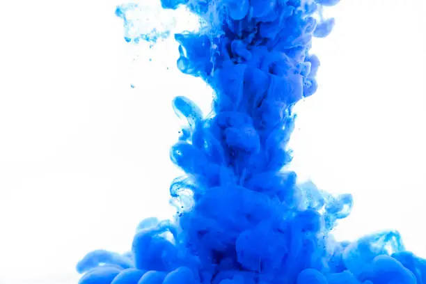 Blue Pigments in water