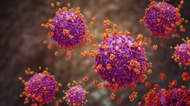 sfondo astratto del virus - virus dna molecule molecular structure foto e immagini stock