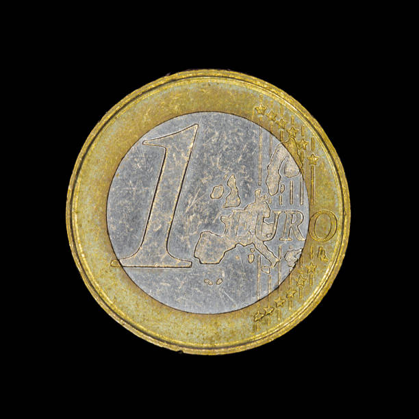 istock One euro coin on black 1091167578
