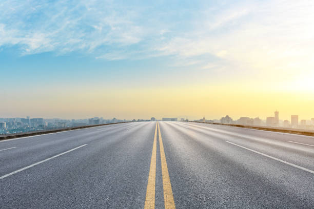 istock Panoramic city skyline and buildings with empty asphalt road 1091167852