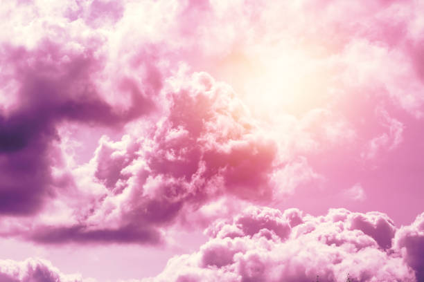 istock Creative background, pink, fluffy, vanilla clouds. The concept of lightness, magic, magic, fairy tale, good. Background for cards, flyers. 1091167908