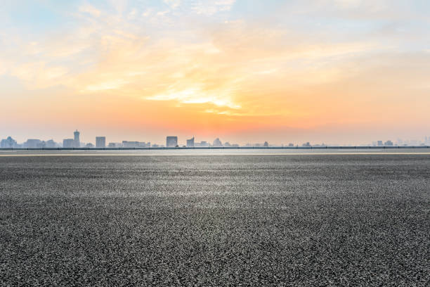 istock Panoramic city skyline and buildings with empty asphalt road 1091169474
