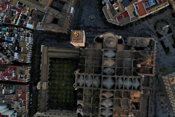 istock Catedral de Sevilla from the air 1091169646