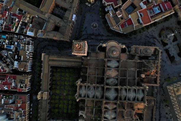 istock Catedral de Sevilla from the air 1091169648