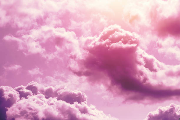 istock Creative background, pink, fluffy, vanilla clouds. The concept of lightness, magic, fairy tale, good. Background for cards, flyers. 1091170056