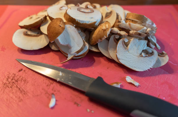 istock Mushrooms cut on a cutting board 1091186588