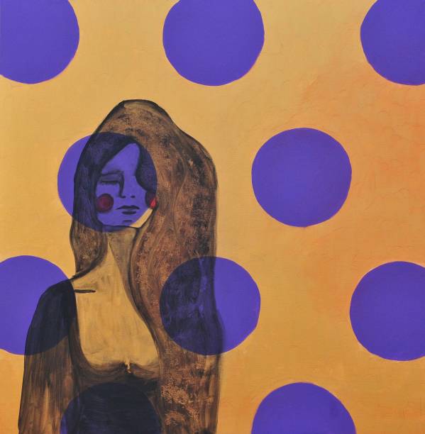 istock Abstract Transparent Woman Contemporary Art Painting 1091186726