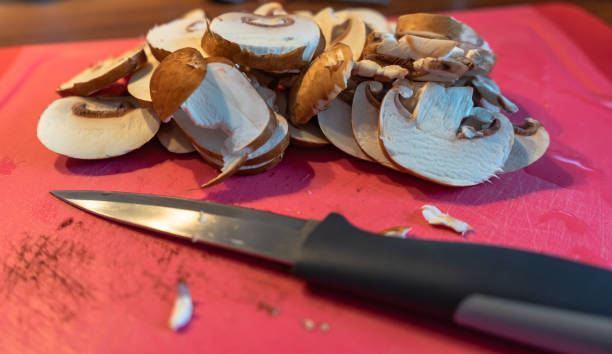 istock Mushrooms cut on a cutting board 1091186982