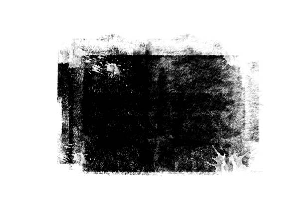 istock Black color graphic patches graphic brush strokes design effect element for background 1091192646
