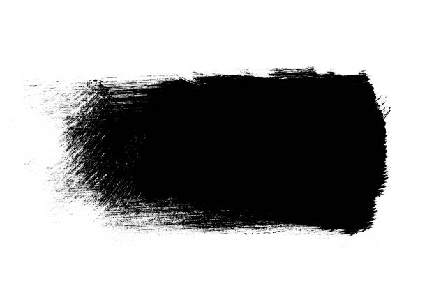 istock Black color graphic patches graphic brush strokes design effect element for background 1091193678