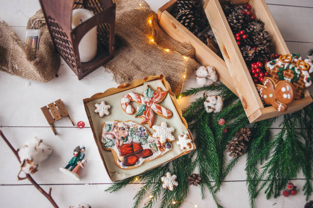 istock Christmas gingerbread. Cooking. 1091195558