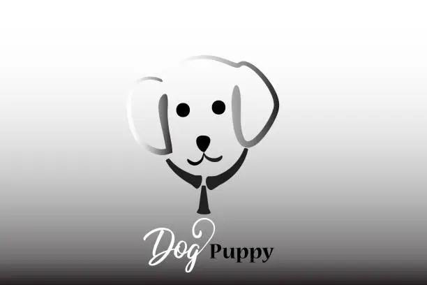 Vector illustration of Puppy dog