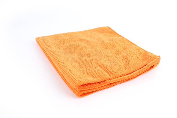 istock Orenge cleaning rag microfiber cloth isolated on white background 1091204696