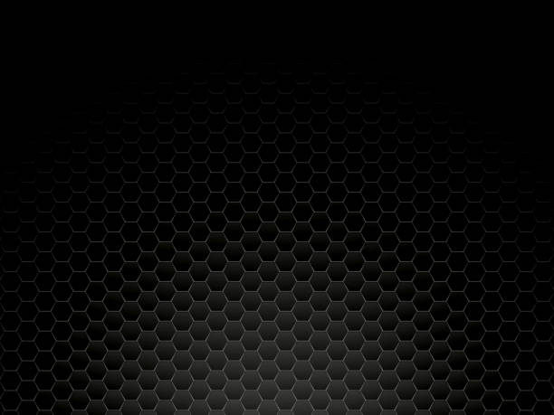black metal hexagon background modern style black metal hexagon background abstract aluminum backgrounds close up stock illustrations