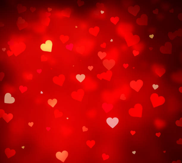 istock Shiny Red Hearts Abstract Valentines Day Background 1091226104