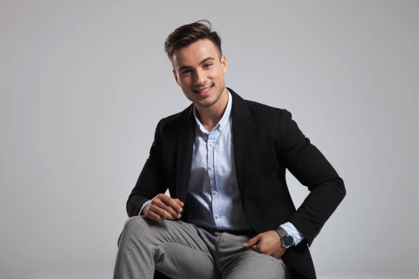istock portrait of smart casual man smiling while resting 1091236158