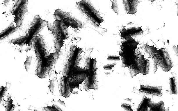 istock Grunge style black ink splash splatter background isolated on white 1091242814