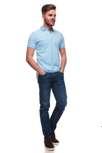 istock casual man standing with hands in pockets looks to side 1091243814