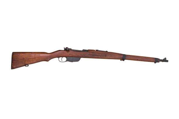 istock Steyr M1895 Rifle Also Known as Steyr-Mannlicher M95 Straight Pull Rifle Isolated On White Background 1091247786