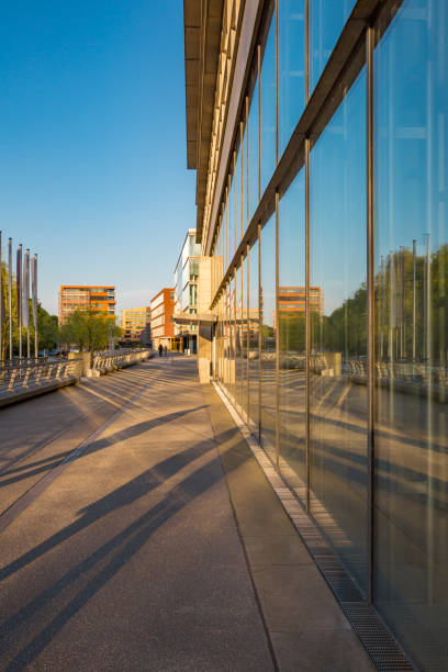 istock Modern buildings are reflecting in a mirror 1091273810