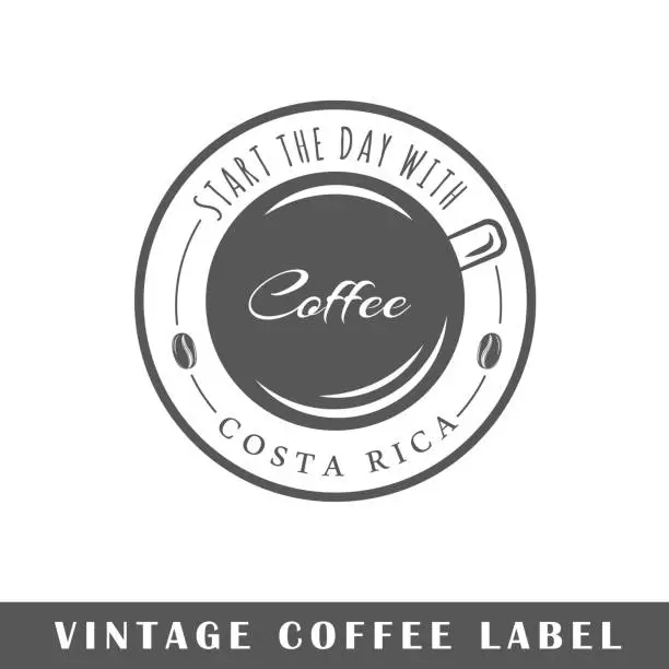 Vector illustration of Coffee label