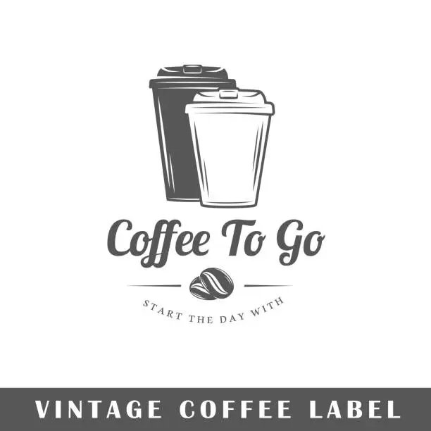 Vector illustration of Coffee label