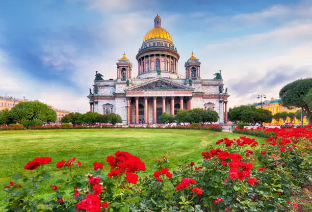 Saint Isaac cathedral in St Petersburg, Russia