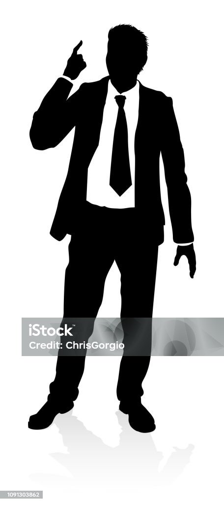 Business Person Silhouette Very high quality business person silhouette Men stock vector