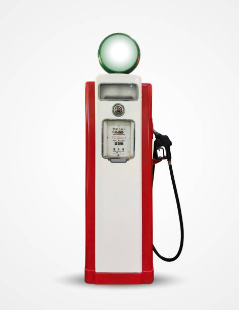 istock old vintage gasoline petrol pump isolated on plain background 1091323676