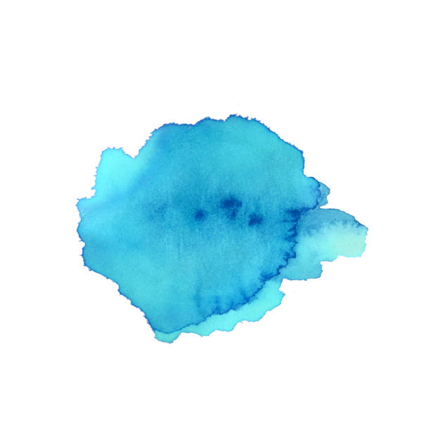 istock Paint brush watercolor stain spot hand drawn 1091324788