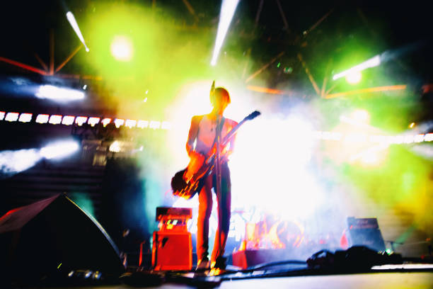 istock Rock Guitarist on Stage 1091329692