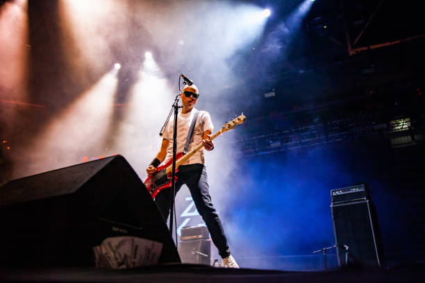 istock Rock Musician Playing Electric Guitar on Stage 1091329742