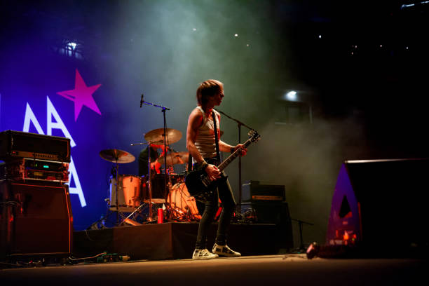 istock Rock Guitarist on Stage 1091329824