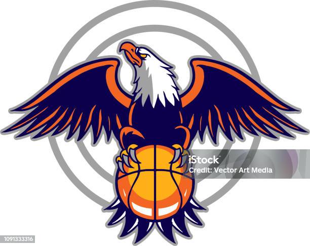 Eagle Basketball Stock Illustration - Download Image Now - Eagle - Bird, Logo, Basketball - Sport