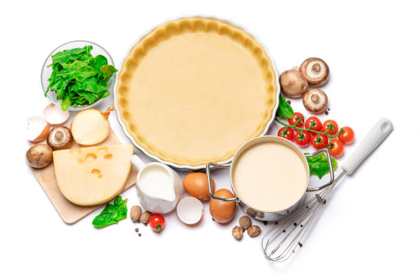 istock shortbread dough for baking quiche tart in baking form and ingredients 1091341248