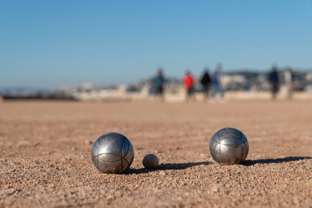 istock Petanque, traditional French balls game 1091344500