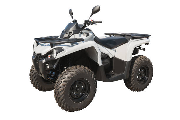 quad atv lub buggy samochód odizolowany na białym tle ze ścieżką przycinania - off road vehicle quadbike 4x4 adventure zdjęcia i obrazy z banku zdjęć