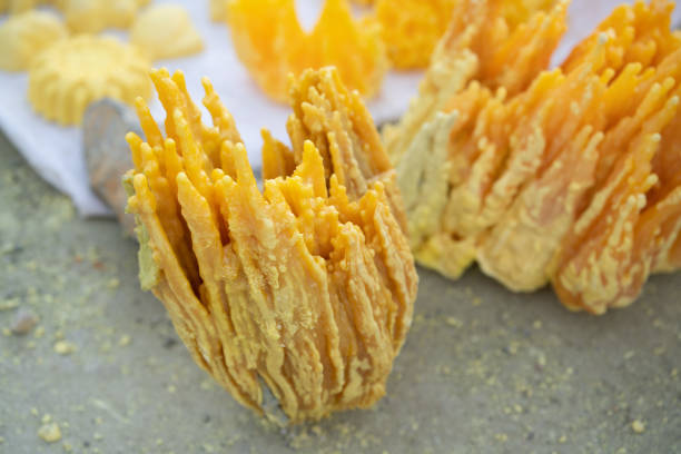 istock Sulfur nature form from Ijen mountain, Indonesia. 1091355958