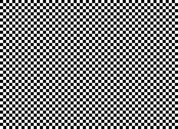 ilustrações de stock, clip art, desenhos animados e ícones de seamless background pattern - chess board - black and white wallpaper - vector illustration - checked