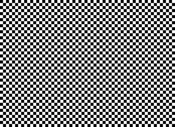 Vector illustration of Seamless background pattern - Chess board - black and white wallpaper - vector Illustration