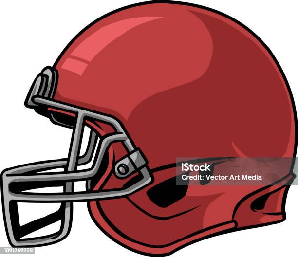 Football Helmet 01 Stock Illustration - Download Image Now - Football Helmet, Vector, Icon Symbol