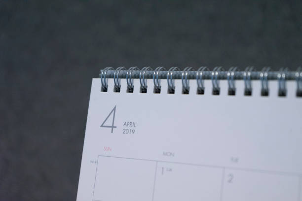 istock the letter April on the 2019 calendar 1091377856