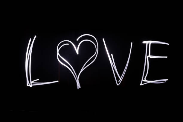 istock Light Painting, Love, long exposure 1091388600