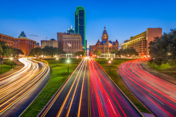 istock Dallas, Texas, USA skyline over Dealey Plaza 1091389404