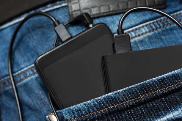 istock Power bank and smartphone. 1091391264